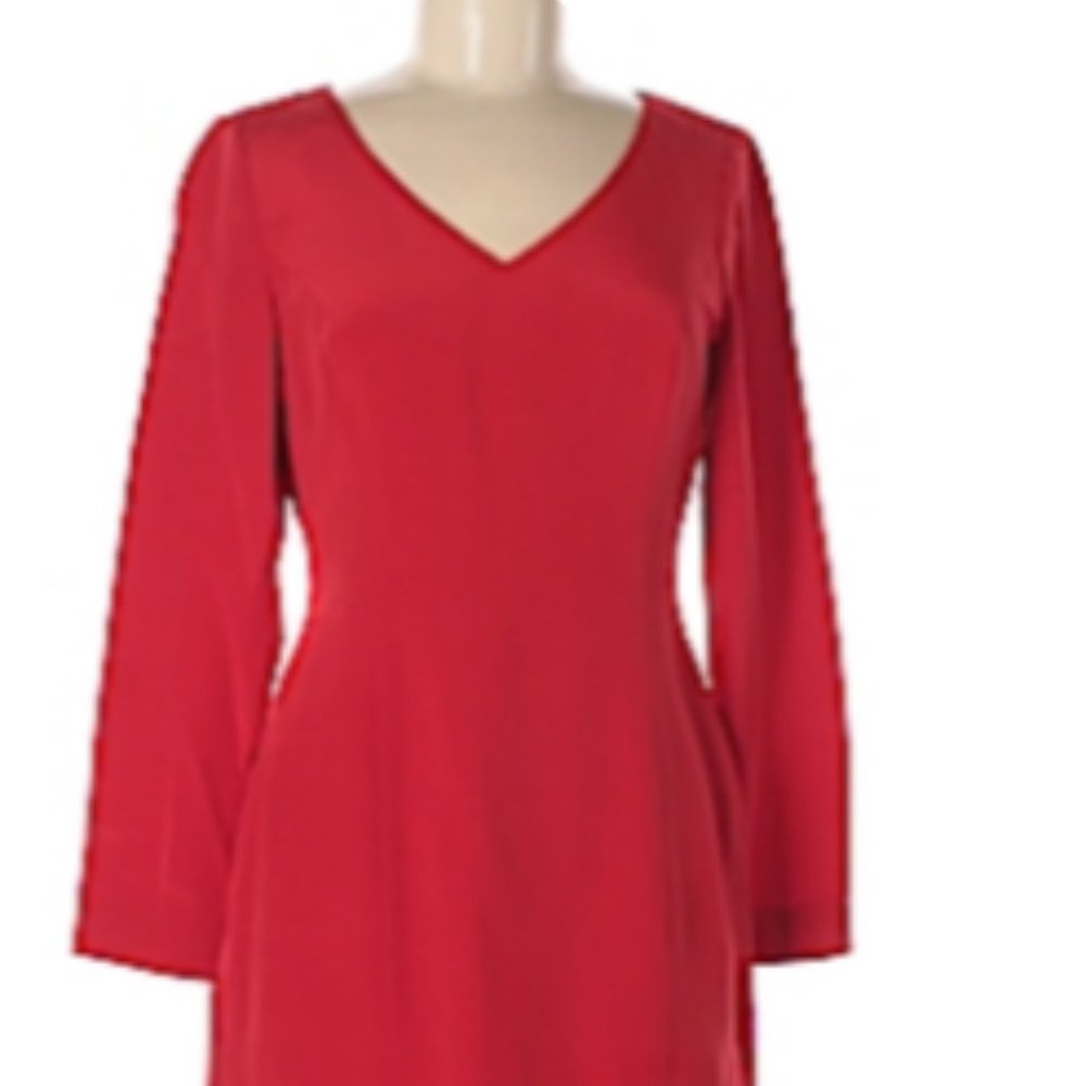 Hugo Buscati Elegant Red Silk Dress